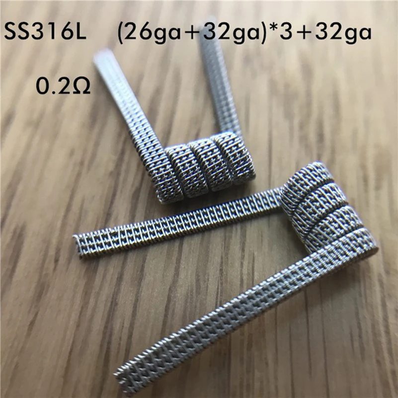 Пластиковые катушки для вейпа KA1 Ni80 SS316L, 50 шт