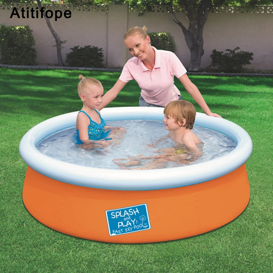 Детский надувной бассейн большого размера утолщенный для детей девочек и - Фото №1
