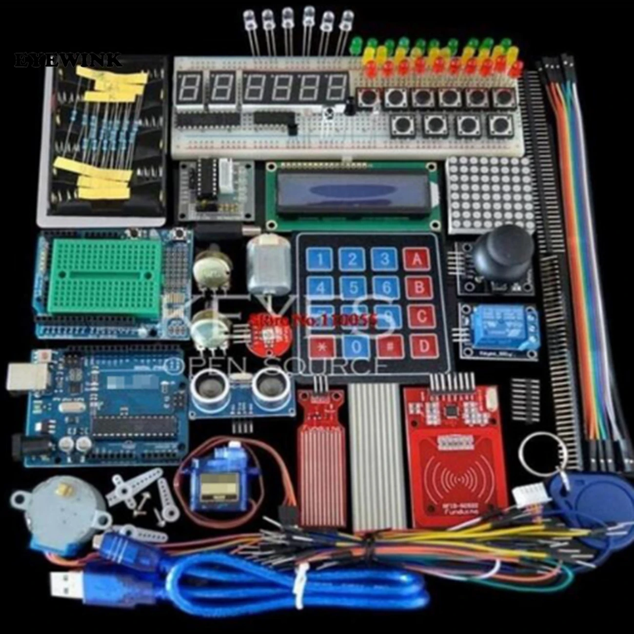 Стартовый набор для Arduino Uno R3 макетная плата и держатель шаговый