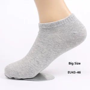 5 пар, оптовая продажа, весна-лето 2018, мужские эластичные хлопковые носки до щиколотки размера плюс, мужские носки 43 44 45 46
