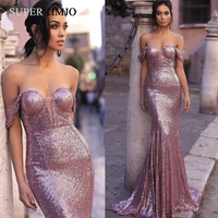 superkimjo purple sequin evening dresses long luxury sparkle mermaid women sexy formal dress vestidos de graduacion largos 2019