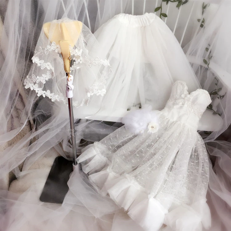 1/4 1/3 bjd кукла белое черное платье на заказ хвост красивые платья|Куклы| |