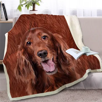 BlessLiving Basenji Sherpa Blanket on Beds Brown Dog Animal Throw Blanket for Adult Bedspreads 3D Print mantas 150x200cm 2