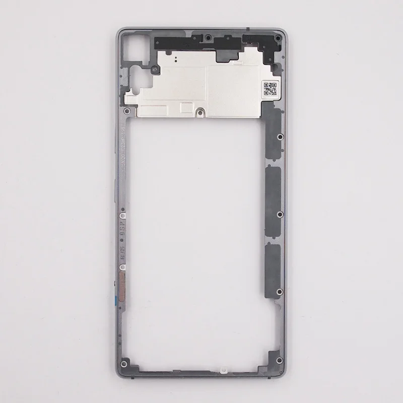 Серый Baansam средний кадр Алюминий Frame Корпус чехол для Lenovo Vibe Z90 Z90a40 с антенной+ Мощность кнопки регулировки громкости - Цвет: Серый