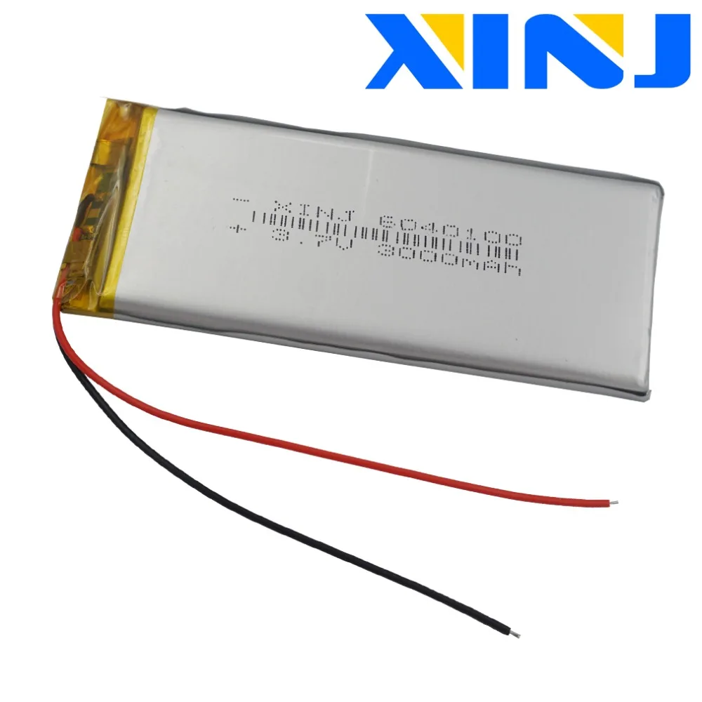 

3.7V 3000mAh 11.1Wh Polymer Li Lithium Lipo Battery 6040100 For GPS Power Bank E-Book PDA MID Player Device IPTV Tablet PC MP5