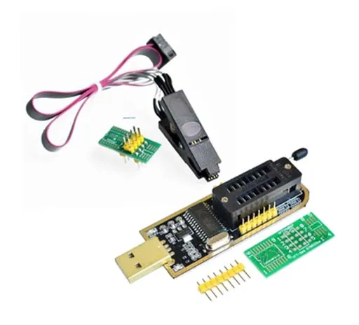 USB программатор CH341A 24 25 серия EEPROM модуль программатора с флэш BIOS + зажим SOIC8 SOP8 для