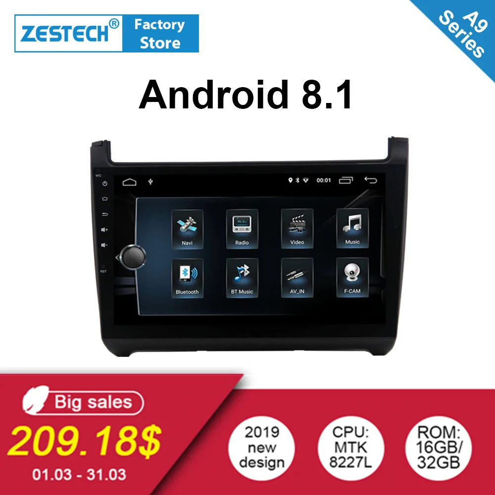Android 2din автомобильный Радио dvd плеер для VW/Volkswagen Polo 2011 2015 автомобильное радио GPS
