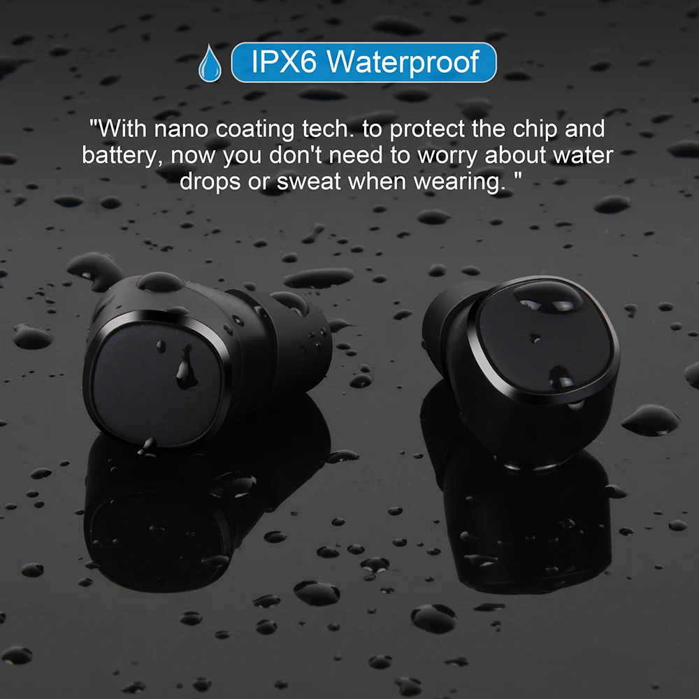T1X TWS bluetooth наушники бас беспроводные IPX6 AAC & SBC для iPhone Xiaomi наушники|Наушники и