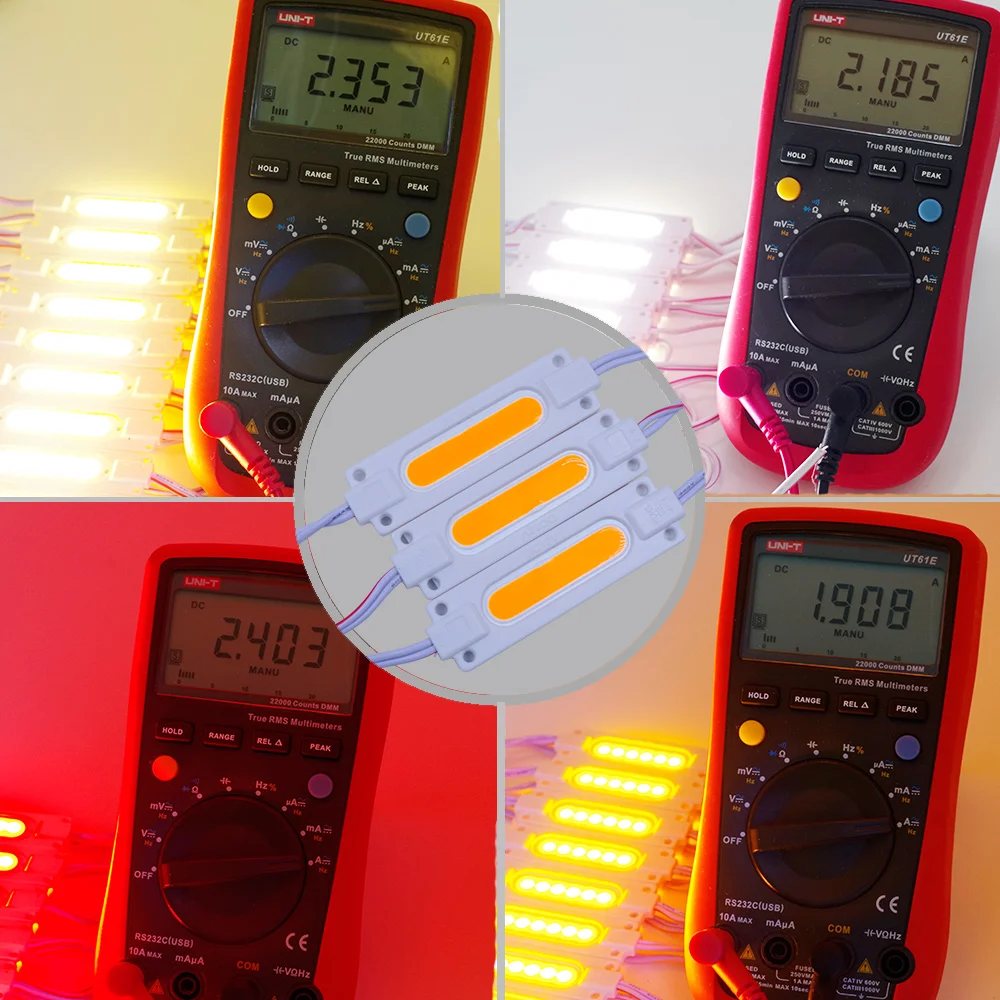Hello Fish 20 шт. DC12V COB Светодиодный модуль 7020 рекламные модули светящиеся символы, модули для фоновой подсветки IP65 водонепроницаемый