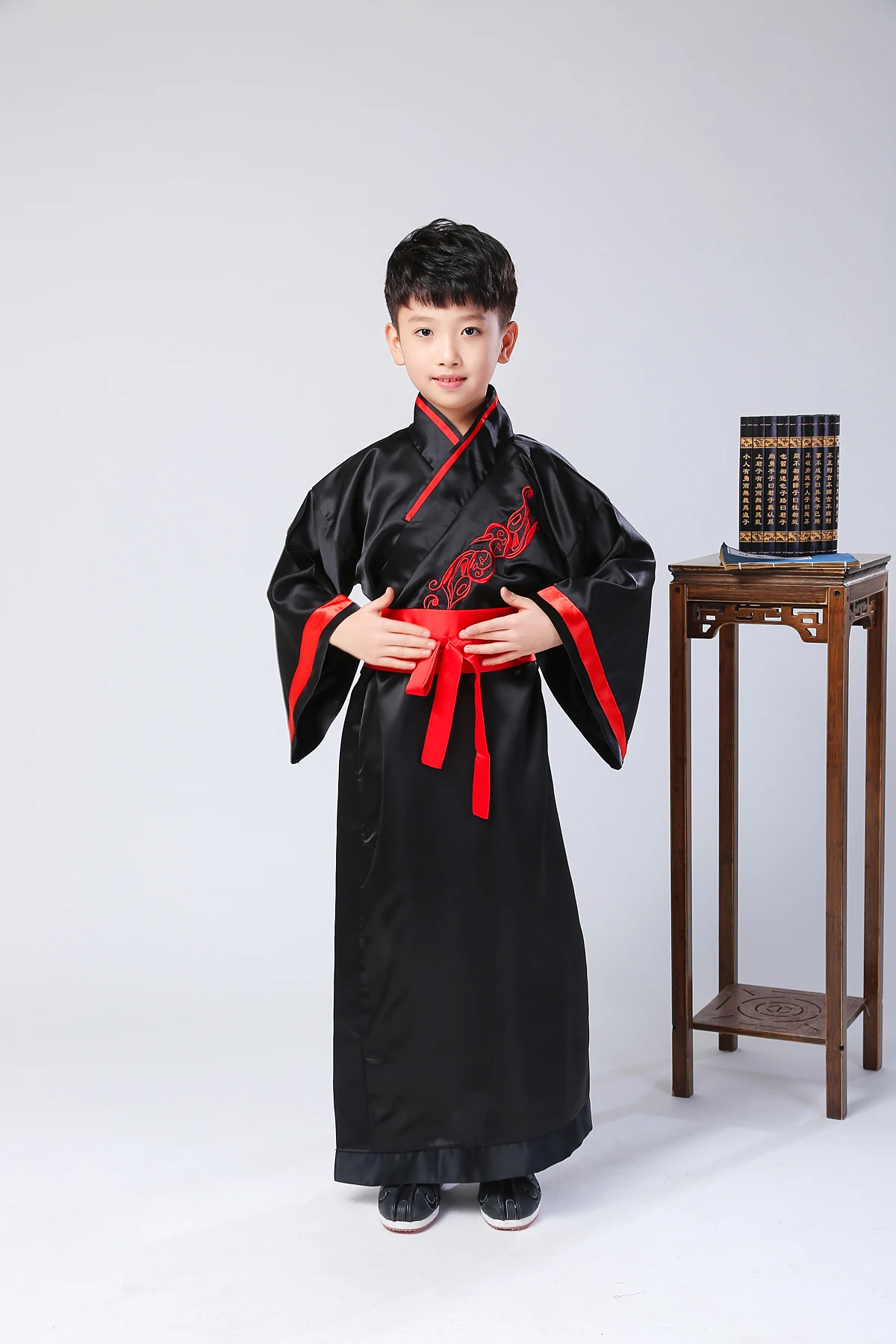 Детский костюм костюмы ханьцев для девочек и мальчиков Guzheng представлений