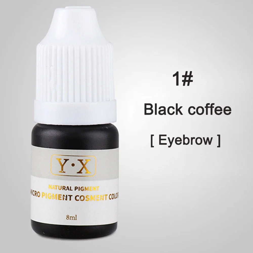 Black Coffee(eyebrow 22 цвета, полуперманентный макияж, чернила для бровей, губ, линия для глаз, цвет татуировки, микроблейдинг, пигмент для бровей, тату, боди-арт, цветные чернила - Цвет: Black Coffee(eyebrow