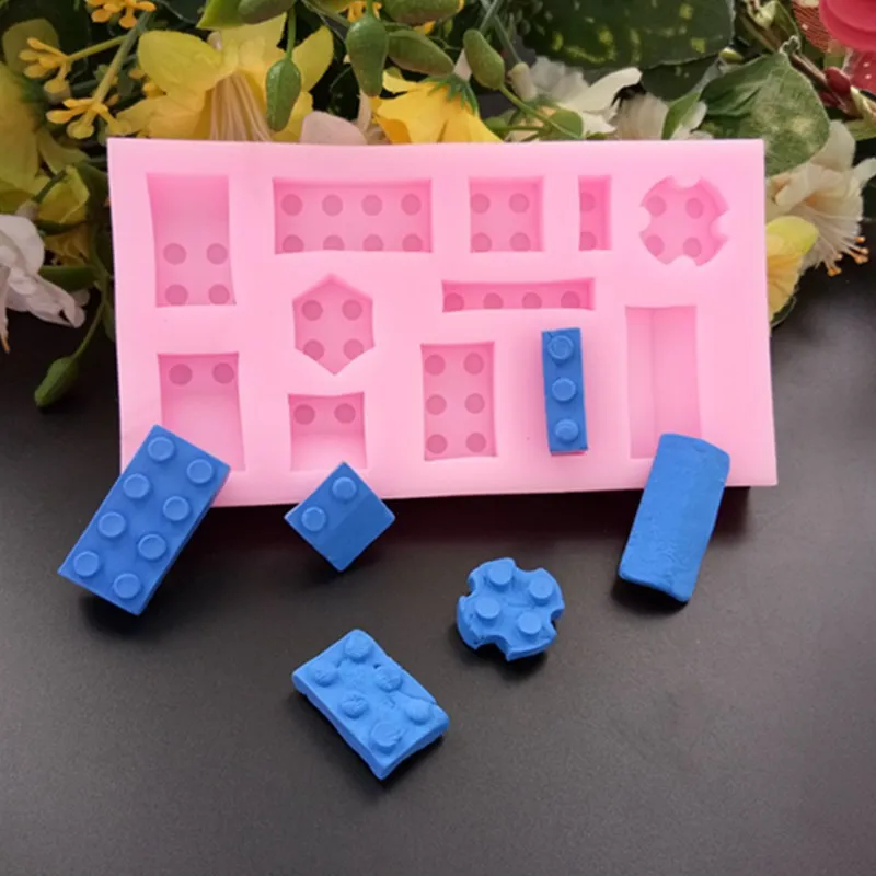 DIY строительные блоки шоколадная силиконовая форма Детские вечерние инструменты