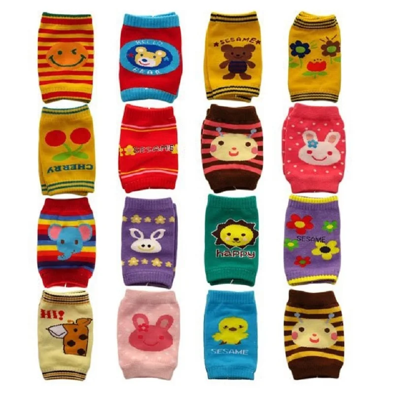 Cotton Toddler Knee Pad Baby elbow Cushion Newborn Crawling Safety Protector Leg Warmer Animal Boys Leggings |
