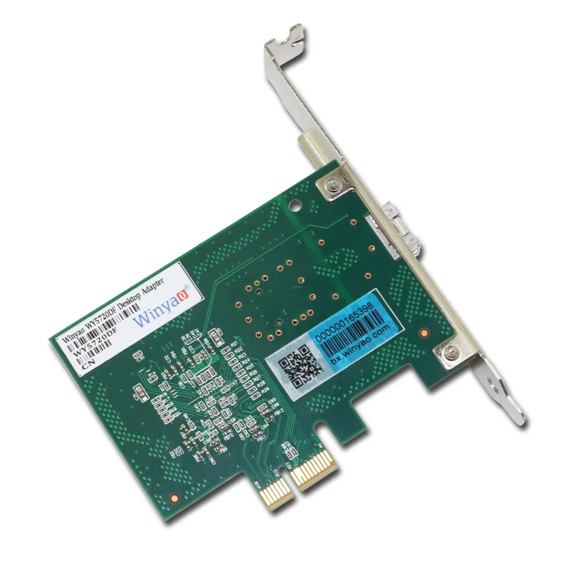 Winyao WY5720DF PCI-Express X1 1000 Мбит/с Gigabit Ethernet Lan волоконная настольная сетевая карта для