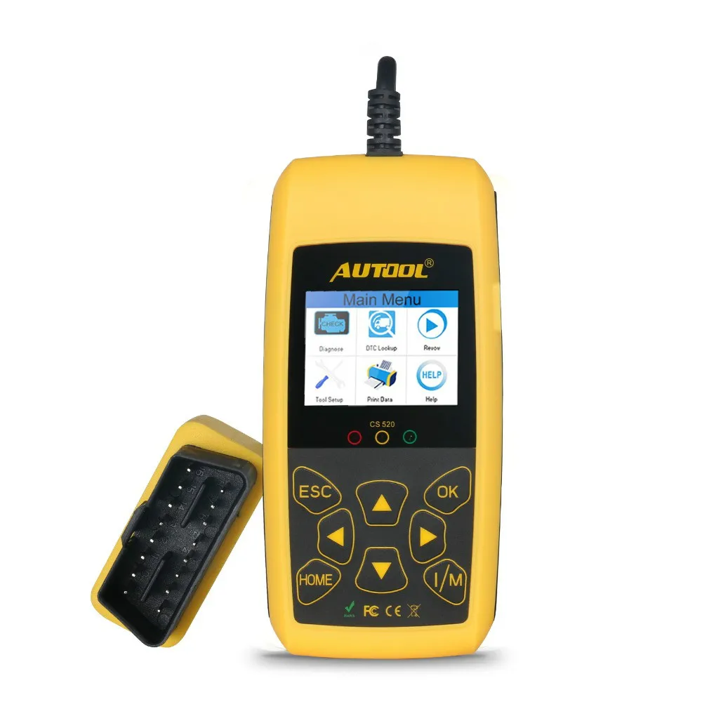 CS520 OBD2 автоматического сканирования цифровой диагностический инструмент сканер