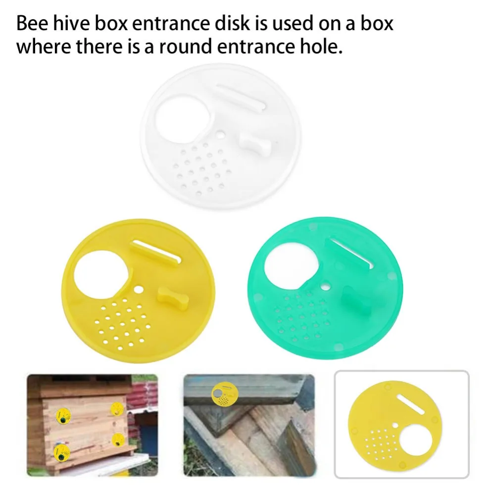 

12pcs Plastic Round Beehives Nest Door Vent Beehive Beekeeping Tools Protect beehive