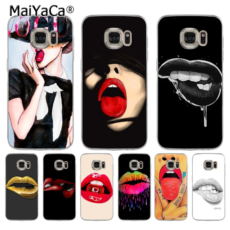 MaiYaCa сексуальные губы и сексуальная леди для iPhone 4S SE 5C 5S 5 6 6S 7 8 Plus X XR XS MAX чехлы