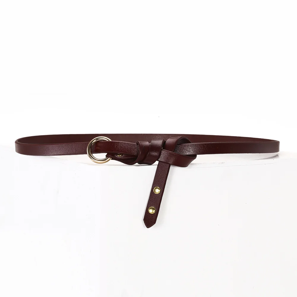 belt ZK608 Red Brown Женский, женский, женский ремень,, кожаный, cinturon mujer ceinture femme cinto feminino, дизайнерские, роскошные ремни для женщин - Цвет: belt ZK608 Red Brown