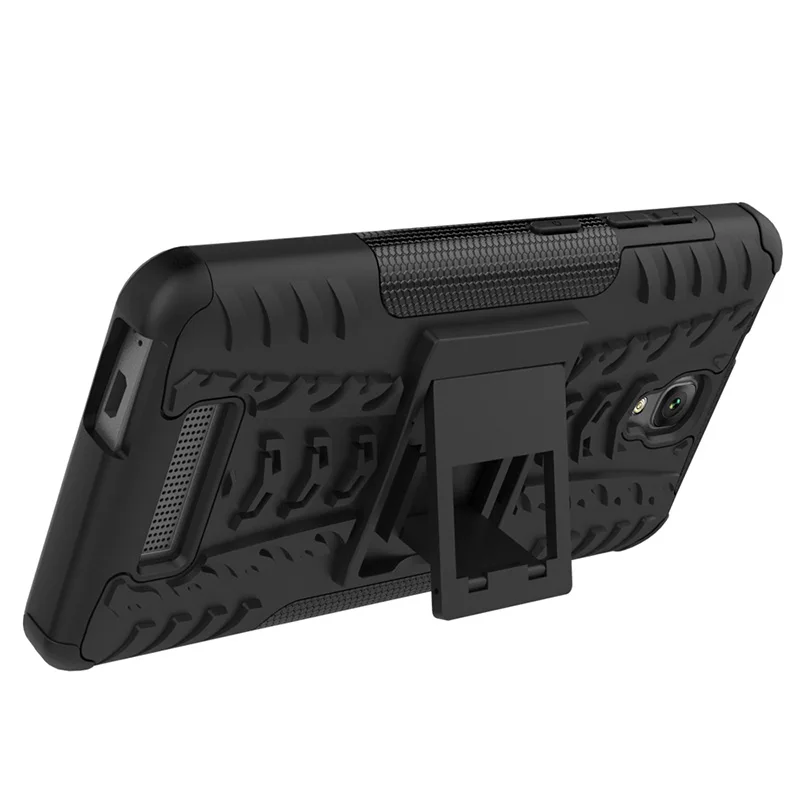 Для ZTE blade L5 чехол противоударный ТПУ и ПК Двойной бронированный с подставкой