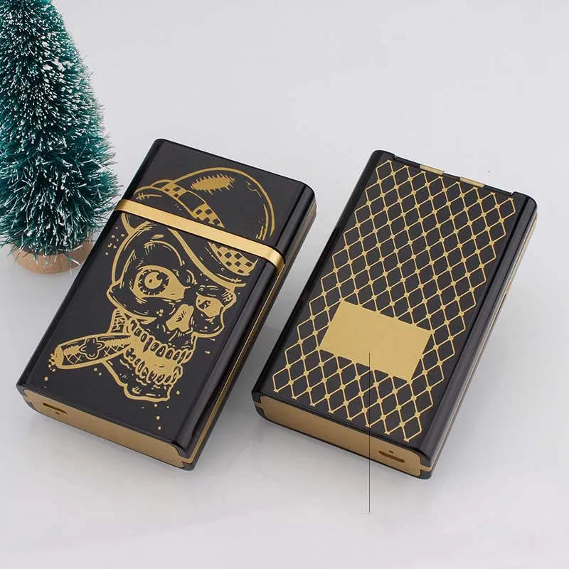 for Kim Min Коробка для сигарет со съемной электронной зажигалкой USB Беспламенный ветрозащитный зажигалка для сигарет - Цвет: for Kim Min