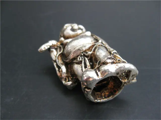 Изысканный китайский ручной работы украшенный старый миао Серебряный