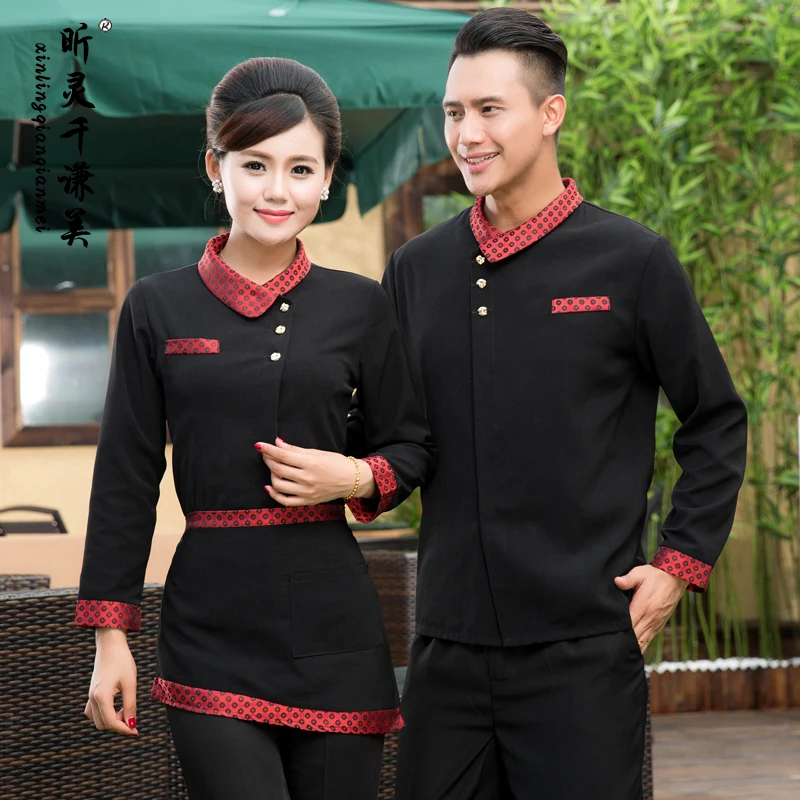 Форма для отеля осенняя и зимняя женская одежда быстрого питания ресторана