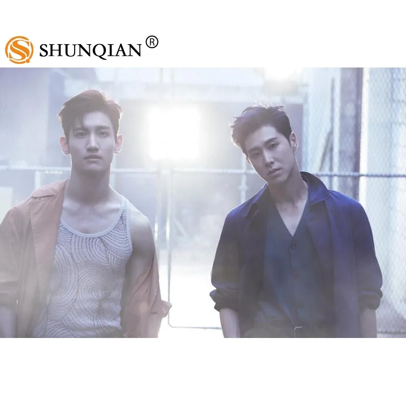 Высокое качество Корея Pop TVXQ! Атласный плакат с принтом модный домашний Шелковый