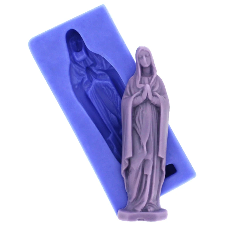 Николь силиконовая форма для шоколада Дева Мария мыла|soap moulds|chocolate moldsilicone chocolate mold