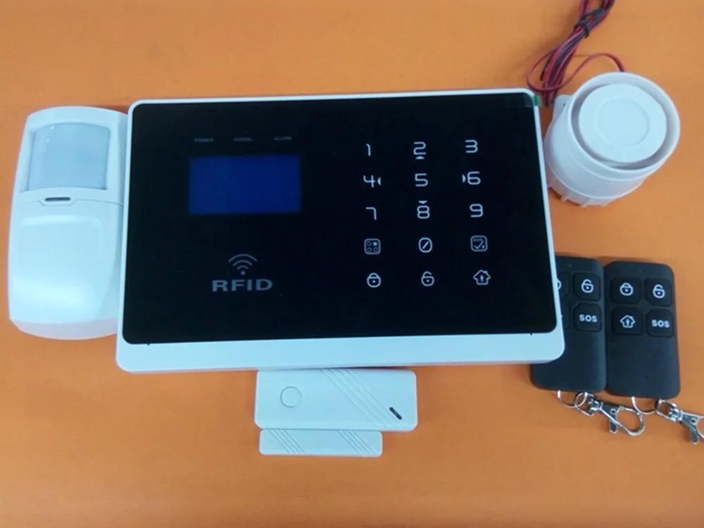 GSM сигнализация с rfid-картой и сенсорной клавиатурой на