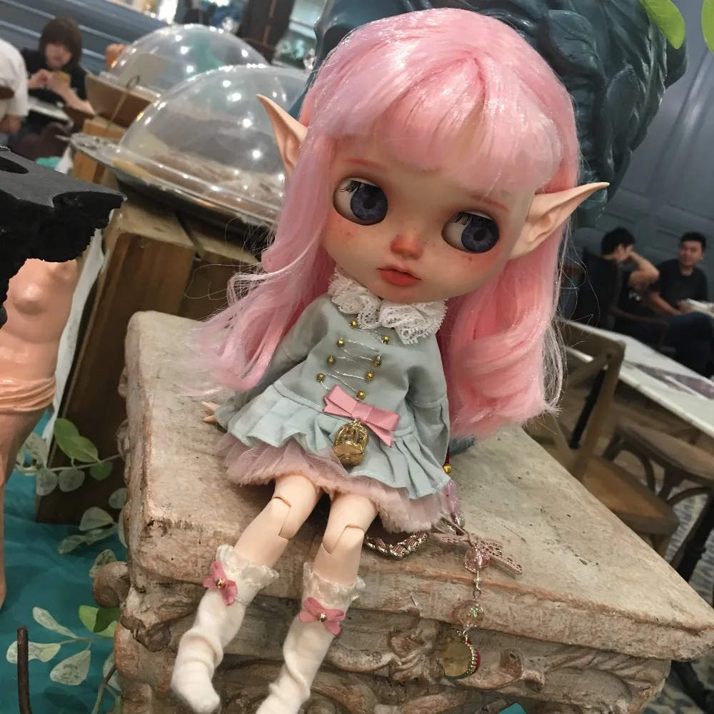 

1/6 BJD 30 см кукла игрушки 19 шарнир высокое качество китайская Кукла BJD шарнир Кукла девочка подарок розовые волосы эльф Уши макияж кукла