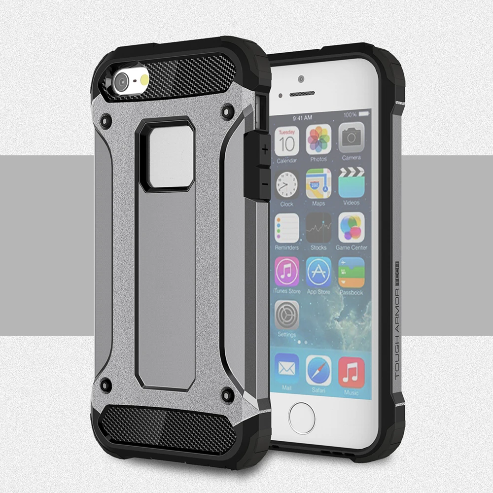 Wolfsay For Cover iPhone SE Case iphone 5 5S Silicone Hard Back Armor 5s Funda Capa&lt |