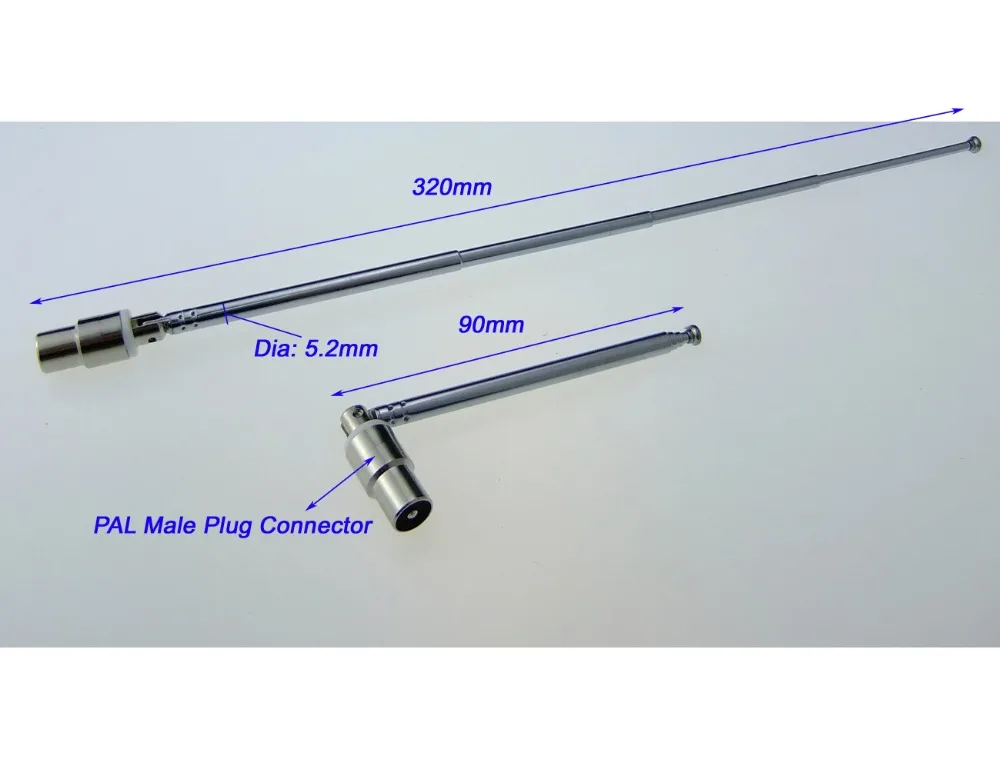 2 шт. телескопическая антенна 320 мм 5 секций | Строительство и ремонт
