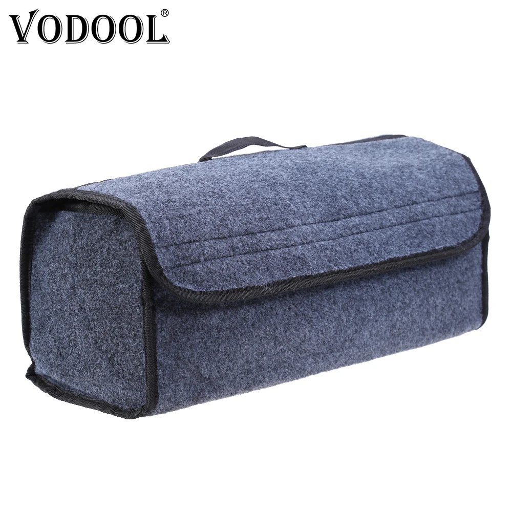 VODOOL автомобильный органайзер для багажника, коробка для хранения, сумка, складной мягкий войлок, автомобильный органайзер для багажника, дорожные инструменты, контейнер для хранения