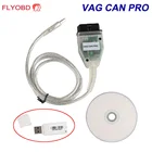 Диагностический сканер obd2, 2021, VAG CAN PRO CAN BUS + UDS + K-line S.W версия 5.5.1, VCP obd с USB-адаптеромUSB-кабелем VAG KKL