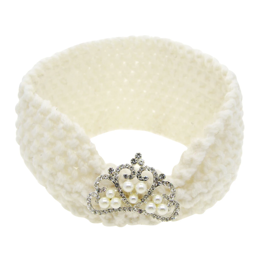 JRFSD Милая повязка на голову вязаная с узлом цветами эластичная Детские