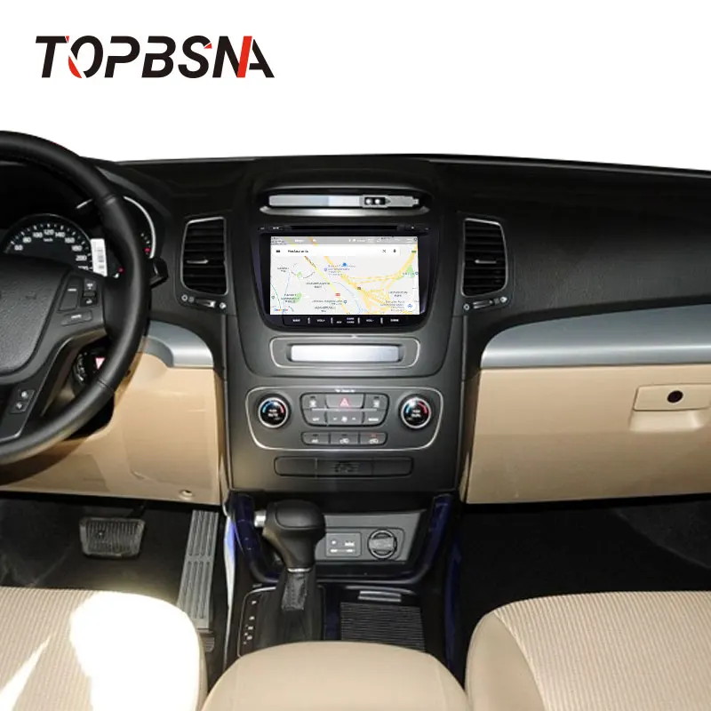 Автомобильный мультимедийный плеер TOPBSNA Android 10 для kia Sorento 2013 2014 GPS навигация Wi Fi