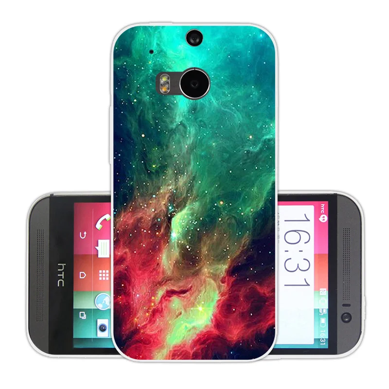 For HTC One M8 M8s Case M8/M8S Cell Phone Cases Soft Tpu Nebula Back Cover M8/ M 8 S /M Silicone Funda |
