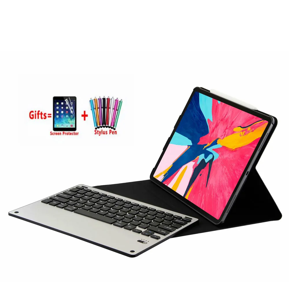 Ультратонкий съемный чехол с беспроводной клавиатурой Bluetooth для нового IPad Pro 12 9