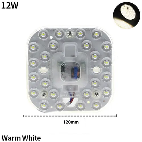 12w Warm White Hontiey 220 В светодиодный модуль 12 Вт 18 Вт 24 Вт SMD2835 светодиодный светильник для Светодиодный s Celling Pane лампа Энергосберегающая Внутреннее освещение белый - Цвет: 12w Warm White