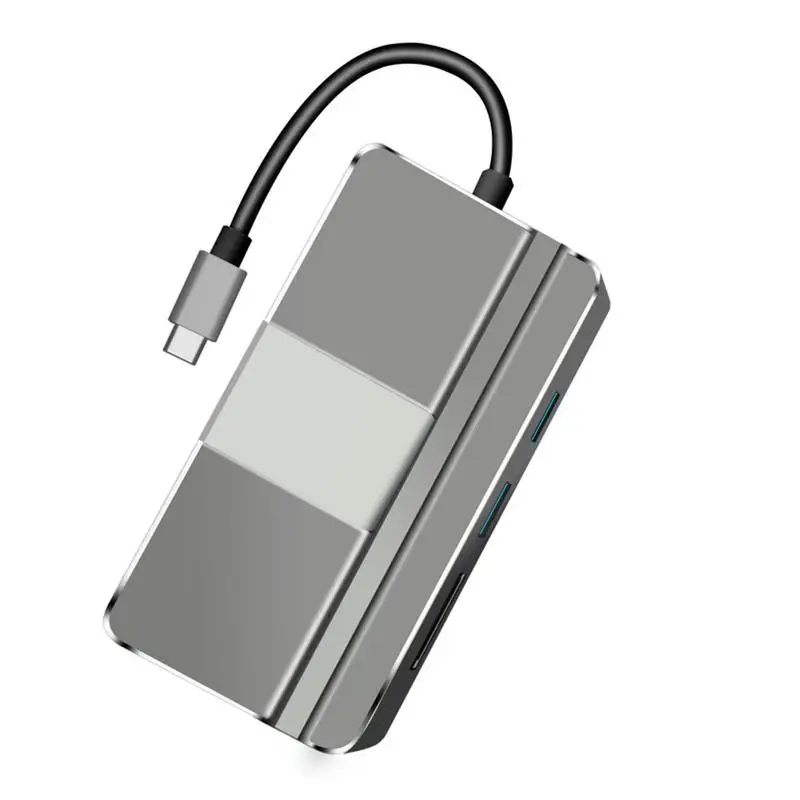 YC217 Hub 7 Port Adapter HDMI Low Temperature USB Computer Accessories for Type C Macbook | Мобильные телефоны и
