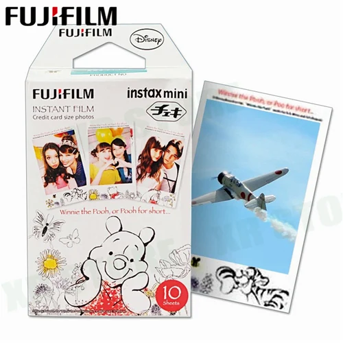 Winnie Fujifilm 10 листов Микки Алиса Винни Мультфильм мгновенная фотобумага пленка для Fuji Instax Mini 8 9 70 7s 50s 50i 90 25 Share SP-1 - Цвет: Winnie