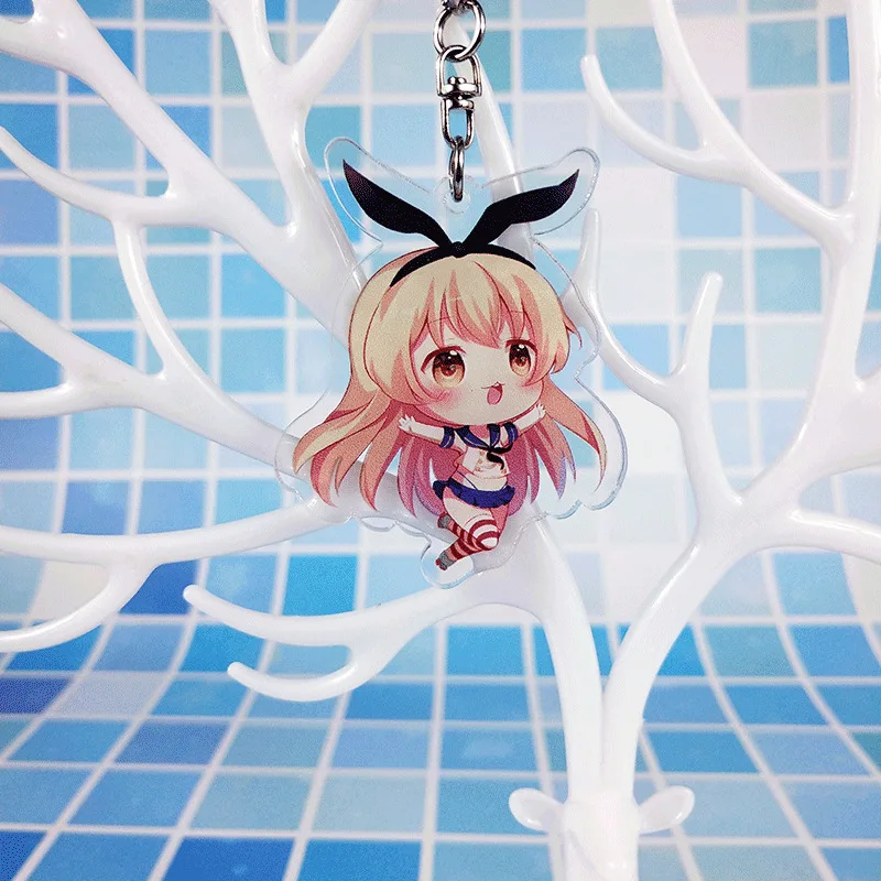 Kantai Коллекция Hibiki Yamato брелок для ключей цепочка Kan Colle llaveros para hombre charm bag|Брелоки| |