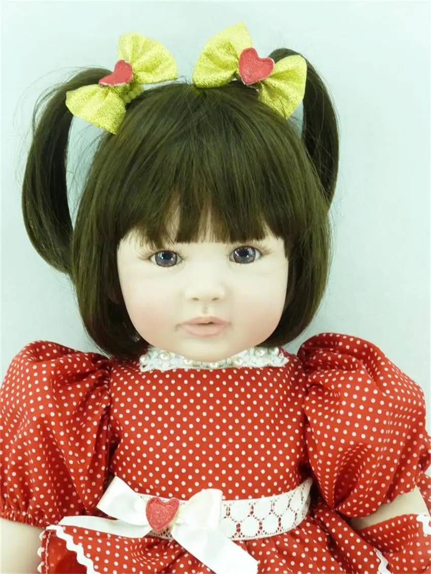 Кукла реборн DollMai изысканная принцесса для маленьких девочек кукла 24 дюйма 60 см