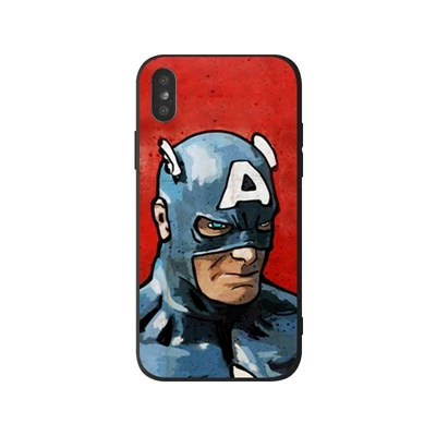 Мужской Marvel Мстители чехол для Apple IPhone 7 6s 6 плюс 8 X Ironman Xr Xs Max Супермен Мягкий в виде