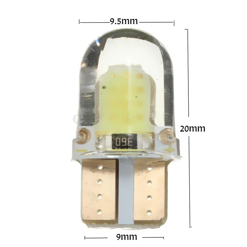 Низкое энергопотребление 10 шт. T10 W5W COB 8 SMD светодиодная Canbus фонарь для номерного