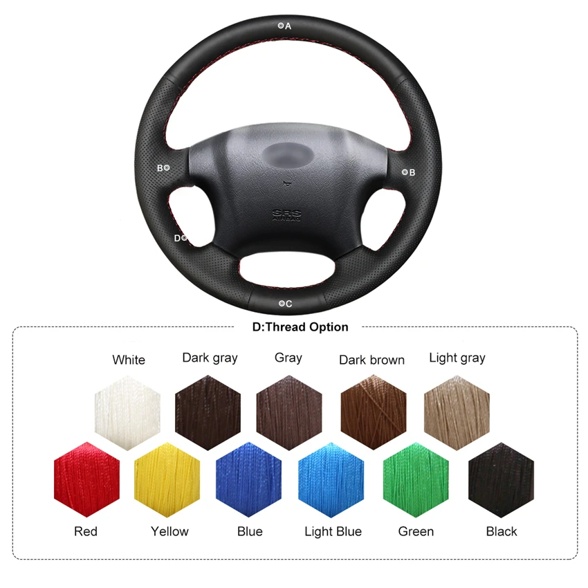 MEWANT черный чехол рулевого колеса автомобиля из искусственной кожи для Hyundai Tucson 2004