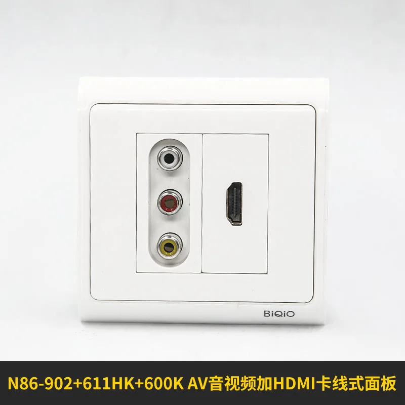 N86-902 + 600 К 611HK HD AV аудио и видео solderless обжимной разъем HD2.0 панели | Обустройство дома