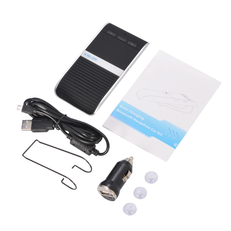 ANLUD громкой связи Bluetooth Car Kit Солнцезащитный козырек Динамик телефон аудио Музыка