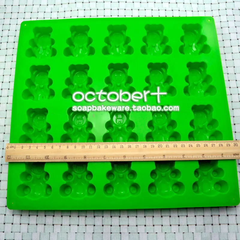 Силиконовая мини мишка Diy 20 полости шоколадная ледяная форма для мыла желе