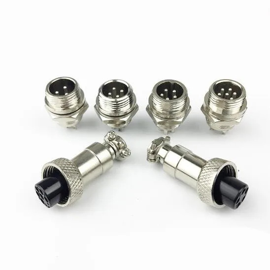 5 комплектов GX12 2/3/4/5/6/7Pin мужской+ женский 12 мм Комплект фильтров с круговой провод Панель авиационный разъем провод с разъемом